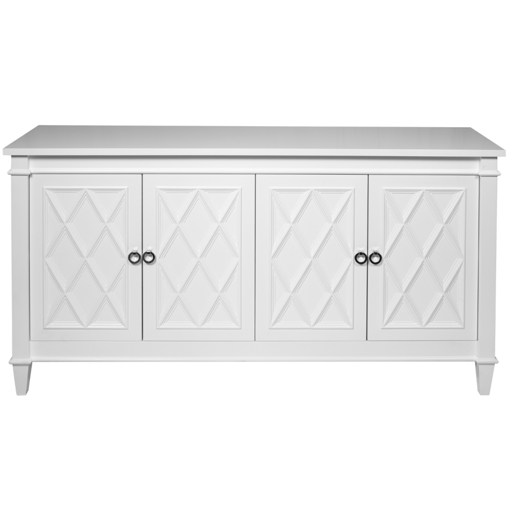 Plantation 4 Door Buffet - White-abc