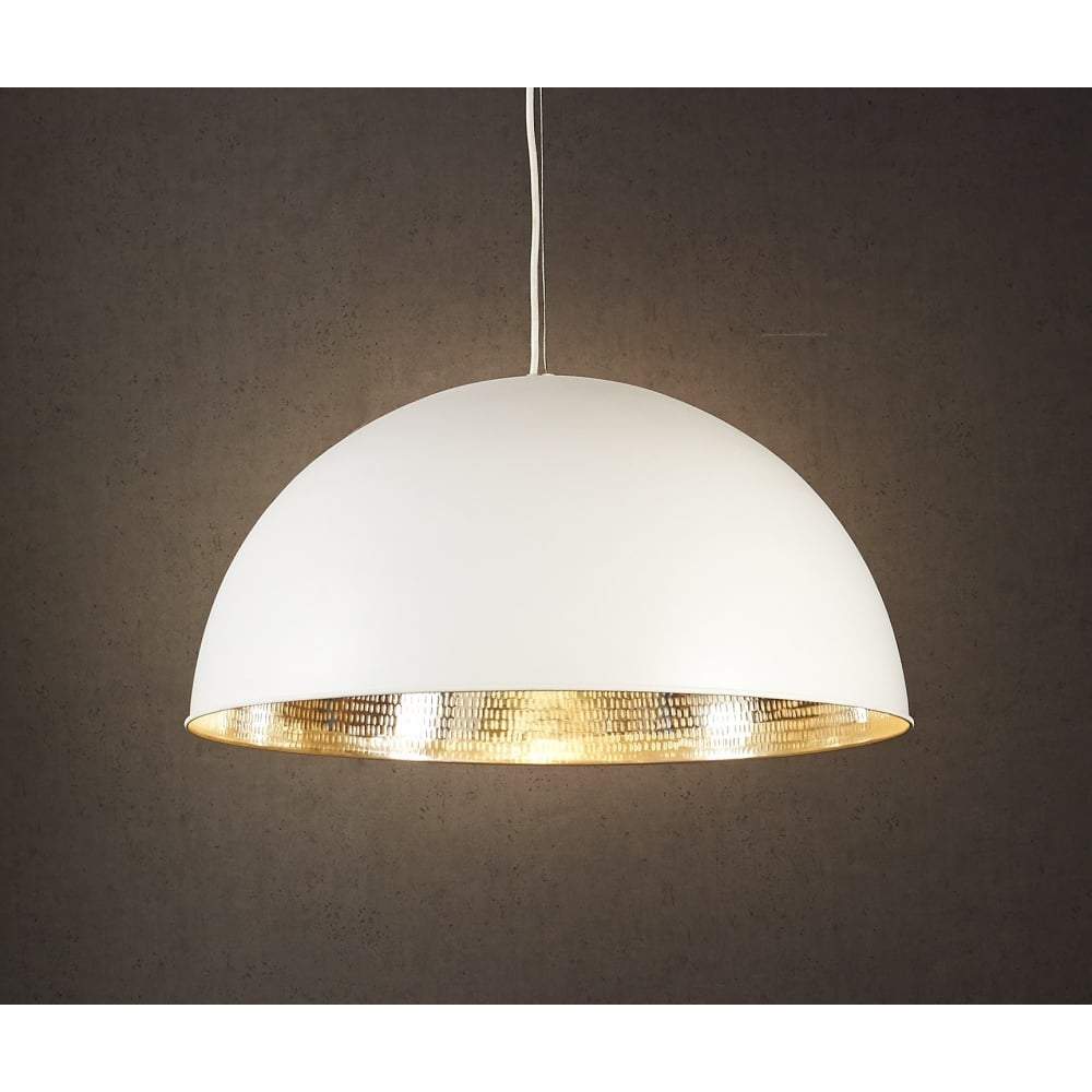 Alfresco Dome Ceiling Lamp Wht Silver-abc