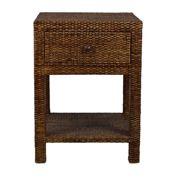 Plantation Rattan Bedside Table-abc