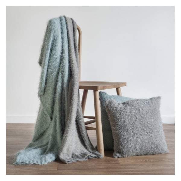 Textured Throw Duckegg-abc