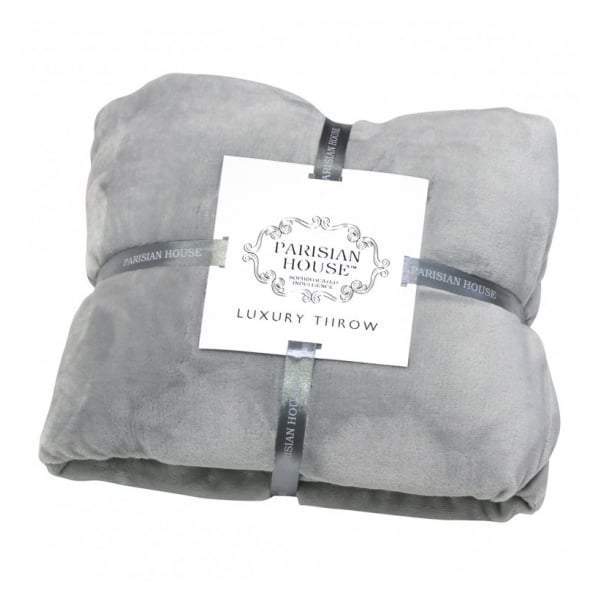 Flannel Fleece Throw Grey 1400x1800mm-abc