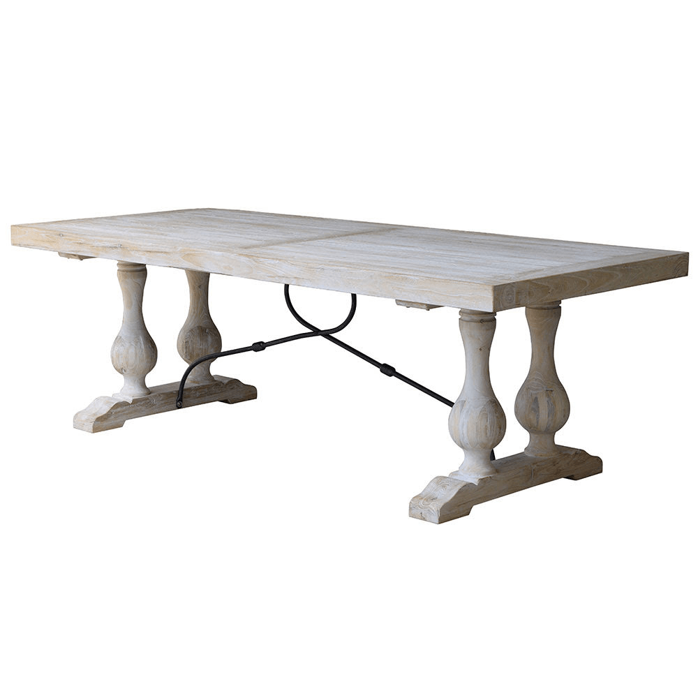 Madrid Dining Table Lime Wash-abc