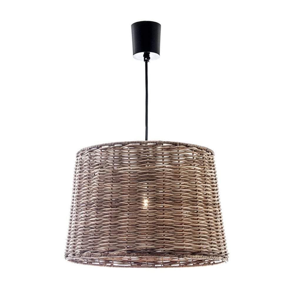 Rattan Round Hanging Lamp Large-abc