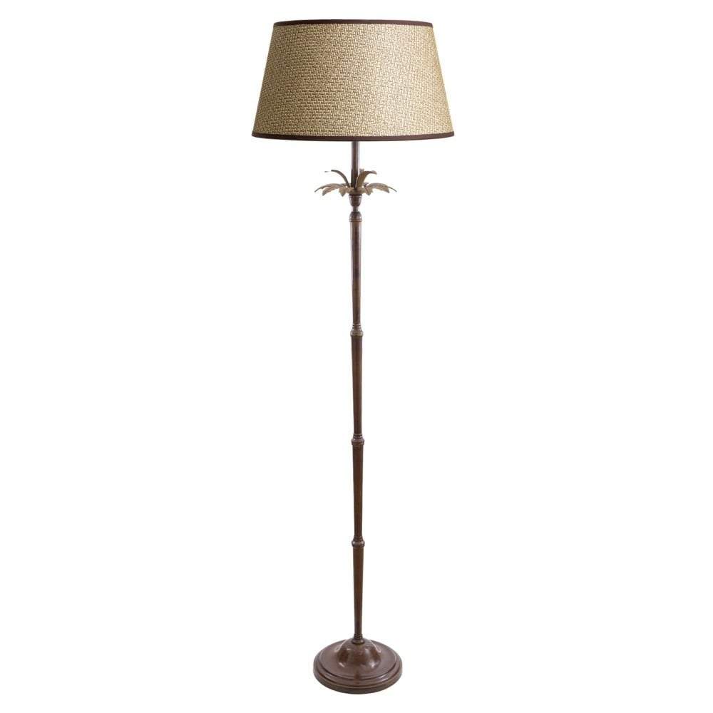 Casablanca Floor Lamp Base Brown-abc
