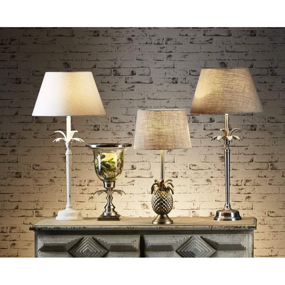 Casablanca Table Lamp Base Ant.Silver-abc