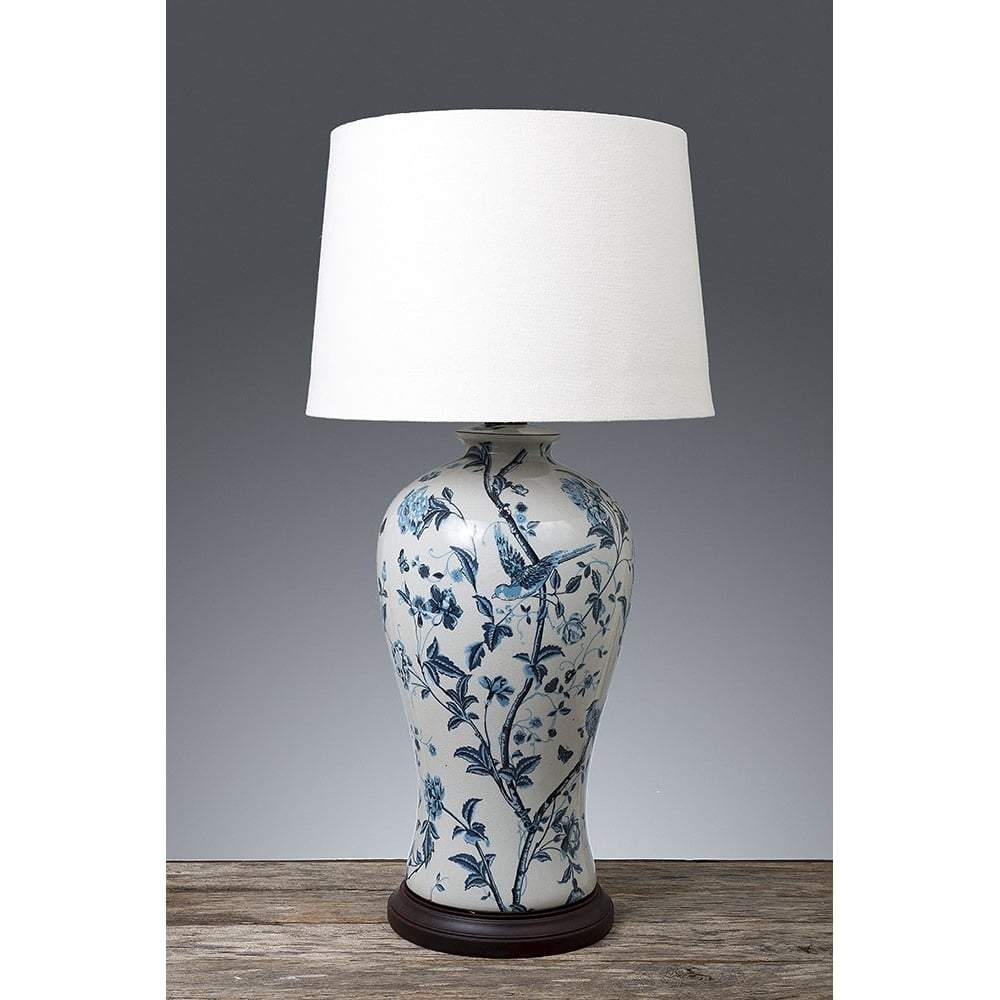 Ashleigh Table Lamp Base Blue/White-abc