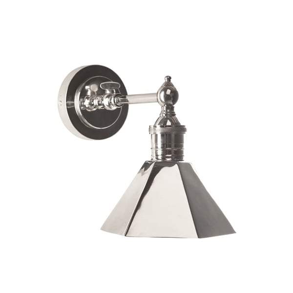 Mayfair Sconce W/Shade Shiny Nickel-abc