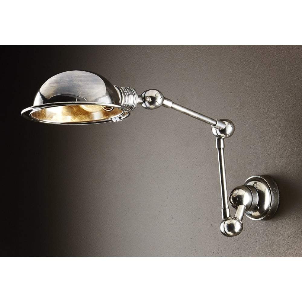 Lincoln Swing Arm Sconce Silver-abc