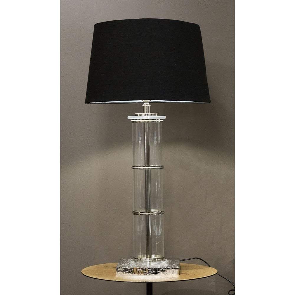 Tiffany Table Lamp Base in Nickel-abc