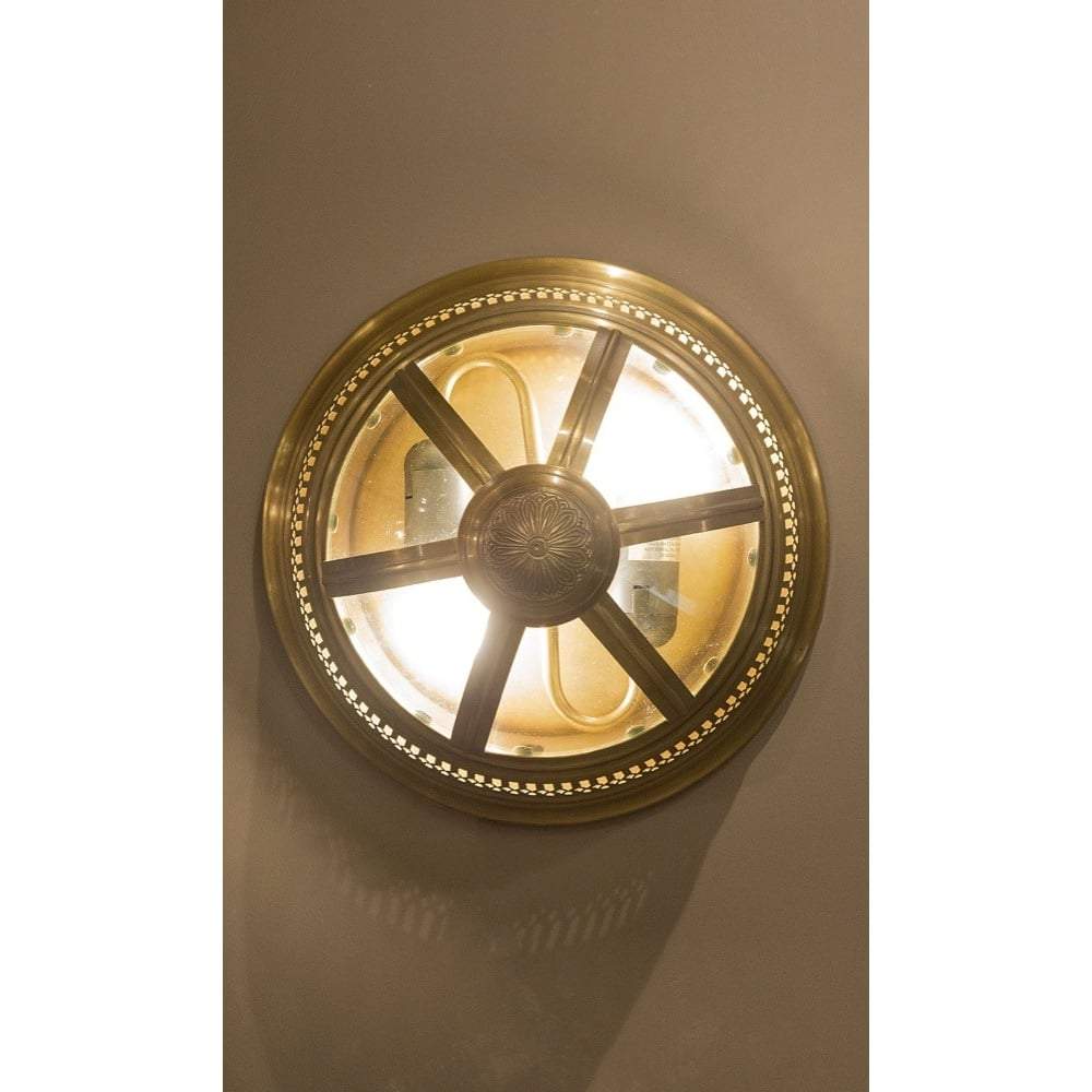 Walter Wall Lamp in Antique Brass-abc