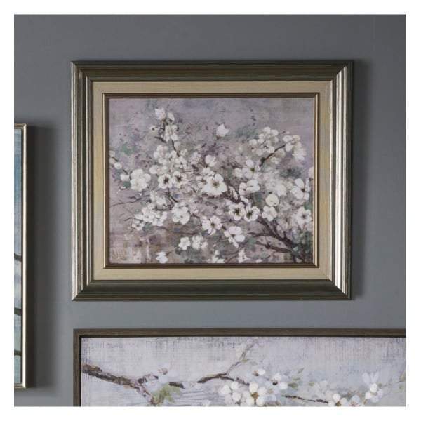 Blue Sakura Framed Art-abc