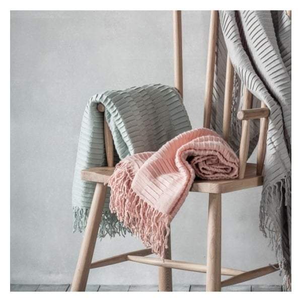 Linear Pleat Throw Duck Egg W1300 x H1800mm-abc