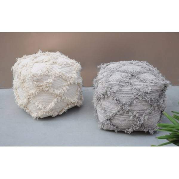 Jucar Ivory Pouf-abc