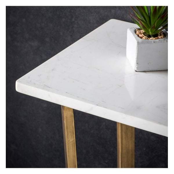 Chester Console Table Marble W1100 x D400 x H780mm-abc
