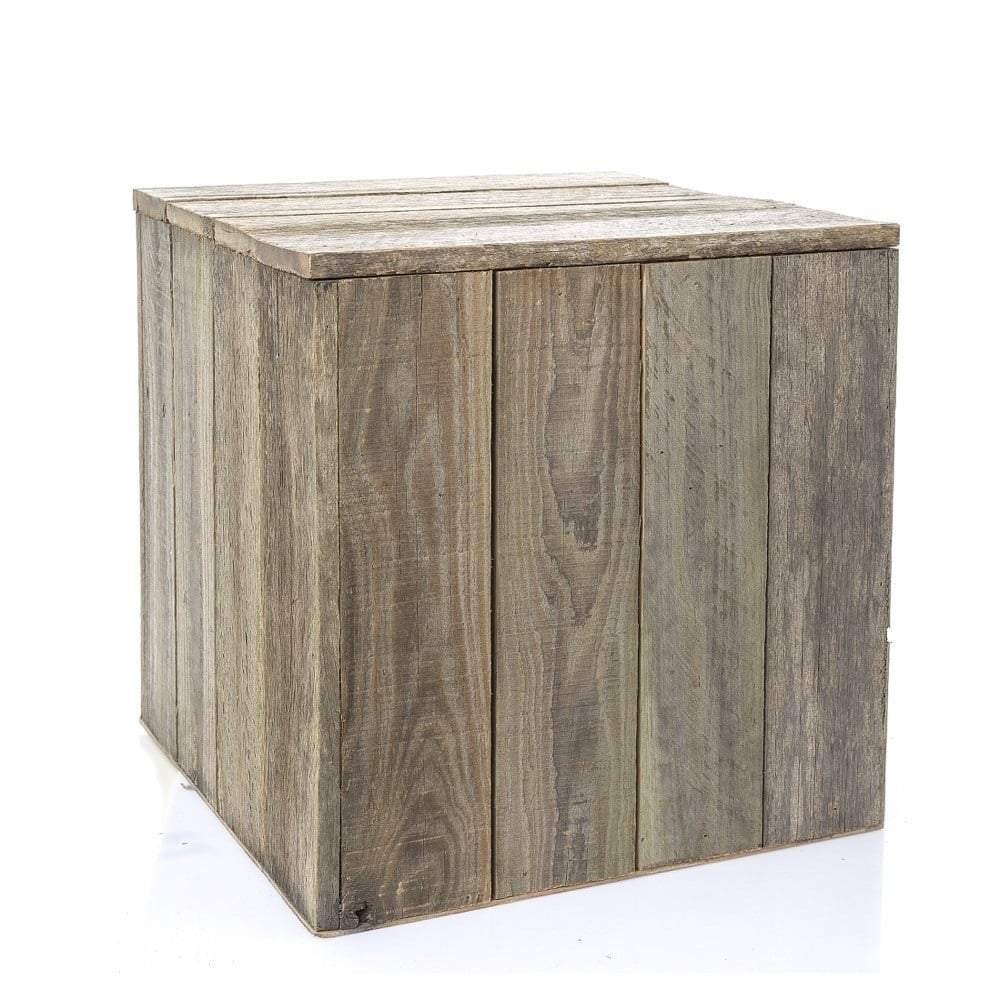 Timber Plinth 40x40x40cm - Nat (S)-abc