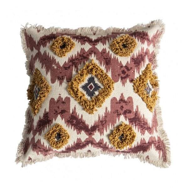 Nazca Emb Cushion Burnt Orange/Cream-abc