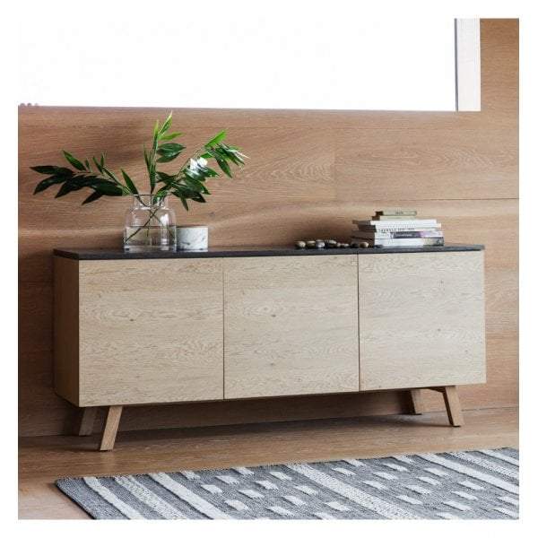 Banda Burnished 3 Door / 1 Drawer Sideboard-abc