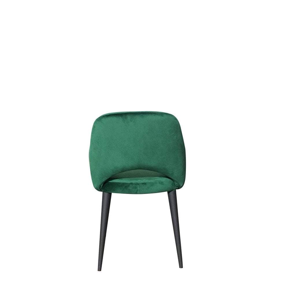 Terrazo Dining Chair Green Velvet (Set of Two)-abc