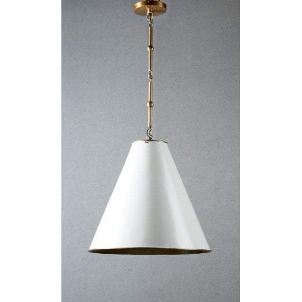 Monte Carlo hanging lamp White/Brass-abc