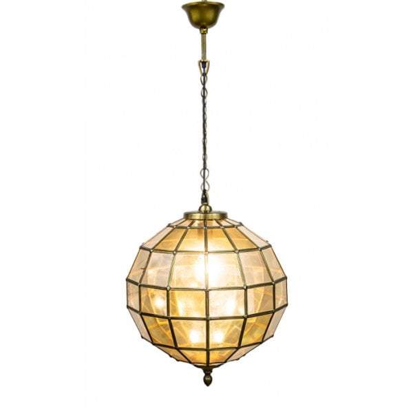 Prince Albert Medium Hanging Lamp Brass-abc