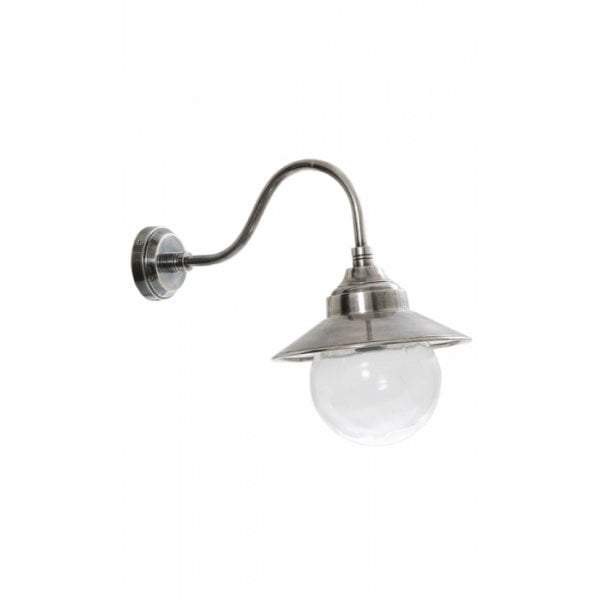 Zermatt wall lamp in antique silver-abc