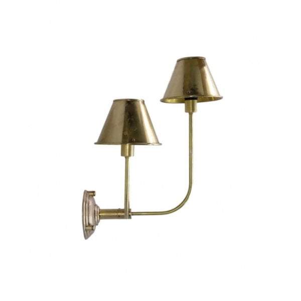 Trilogy 3 arms wall lamp w/shd in brass-abc