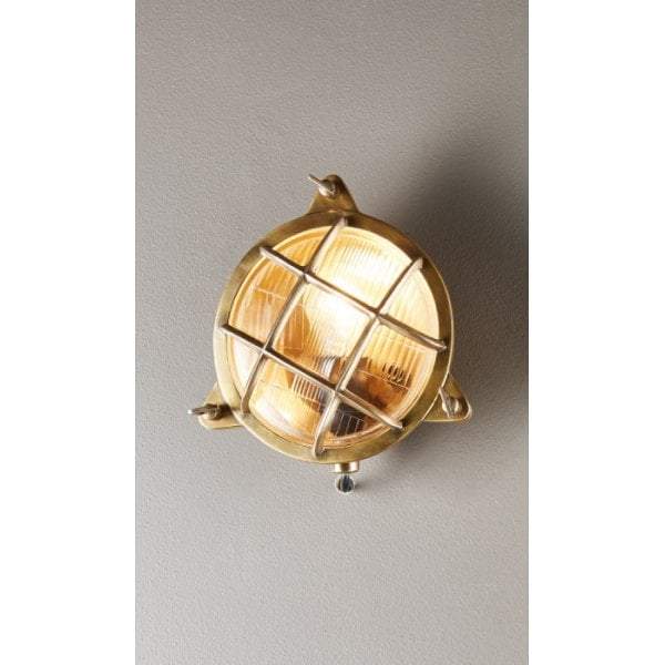 Palmerston Wall Lamp Outdoor in Brass-abc