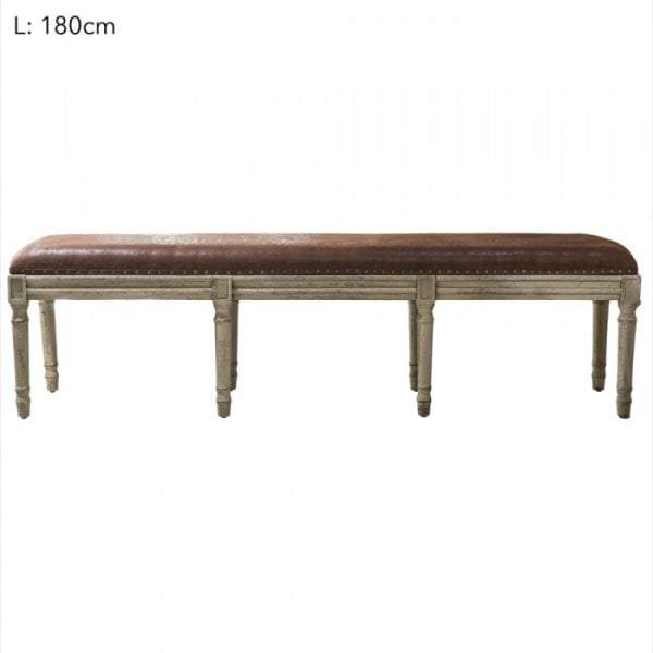 Juliette Leather Bench-abc