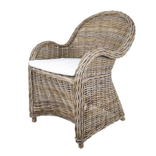Long Island Wicker Chair w Cushion-abc