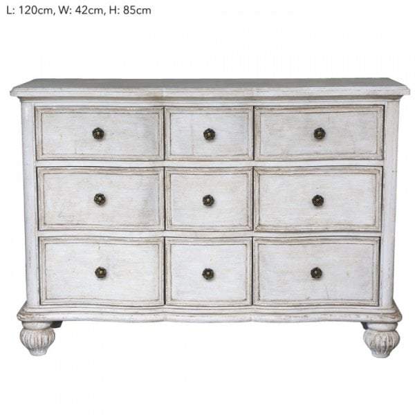 Alsace Chest of Drawers Ivory-abc
