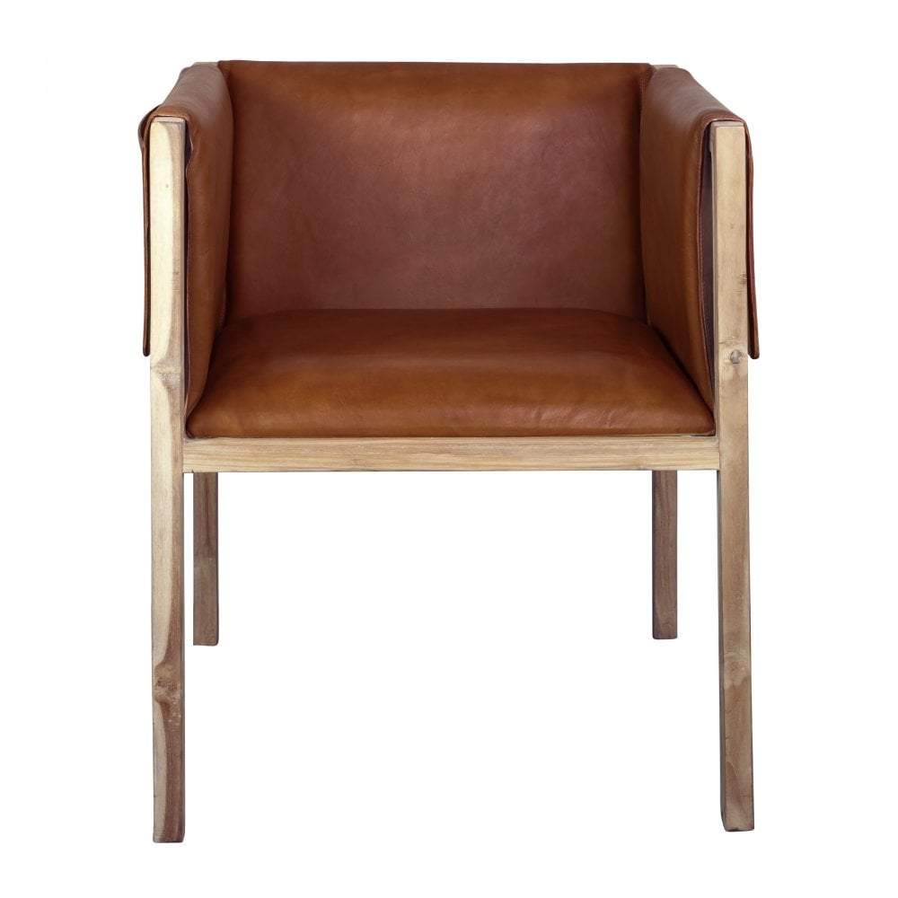Pocket Chair Tan Leather-abc