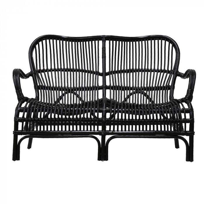 Seville Rattan 2 Seater Black-abc