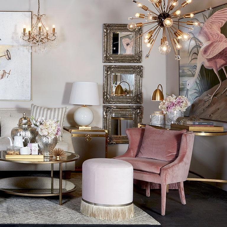 Tillie Arm Chair - Blush-abc