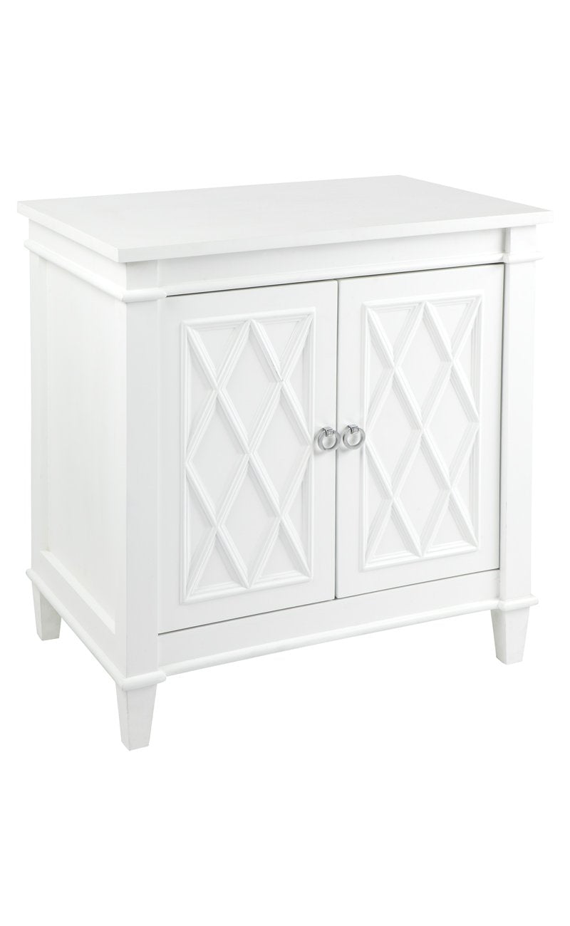 Plantation Satin Finished Cabinet - White-abc