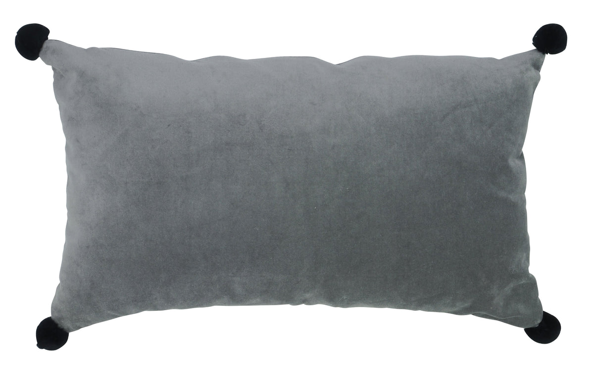 Norse Pom Pom Pillow Grey-abc