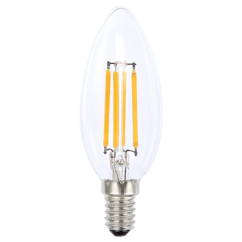 Globe LED Candle 4W 2700K Clear E14 Dimmable-abc