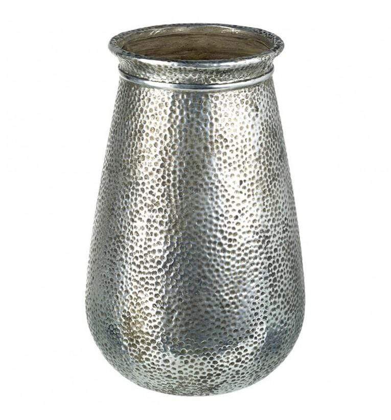 Viviana Vase Ceramic Silver Large-abc