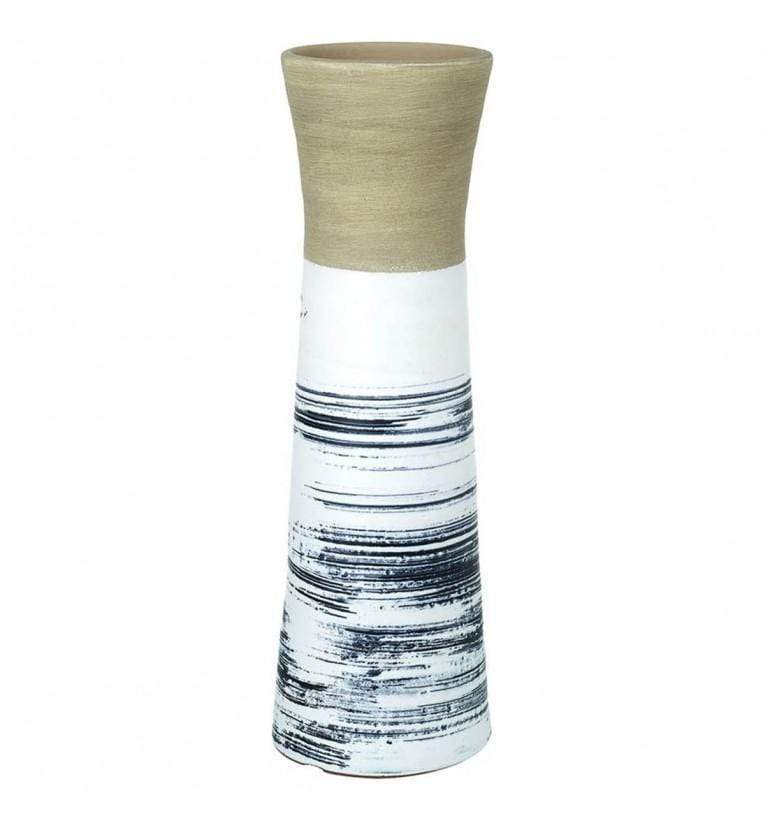 Fantail Vase Black & White-abc