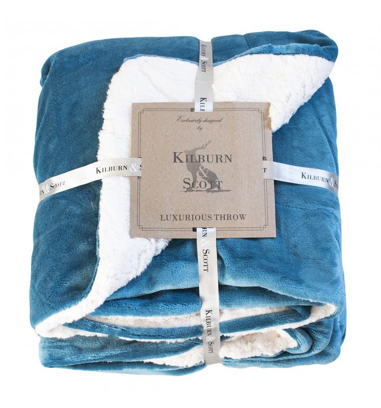 Sherpa Throw Teal-abc