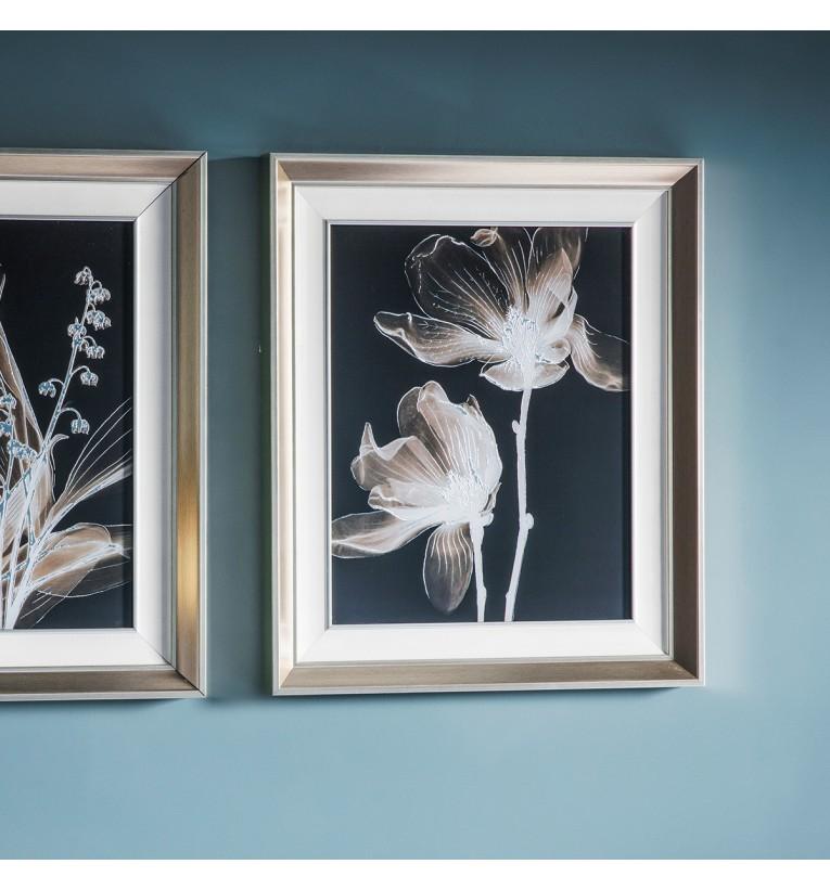 Negative Floral Framed Art-abc