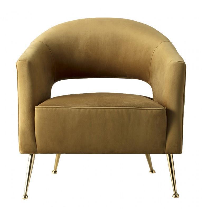 Botkyrka Armchair Gold Velvet-abc