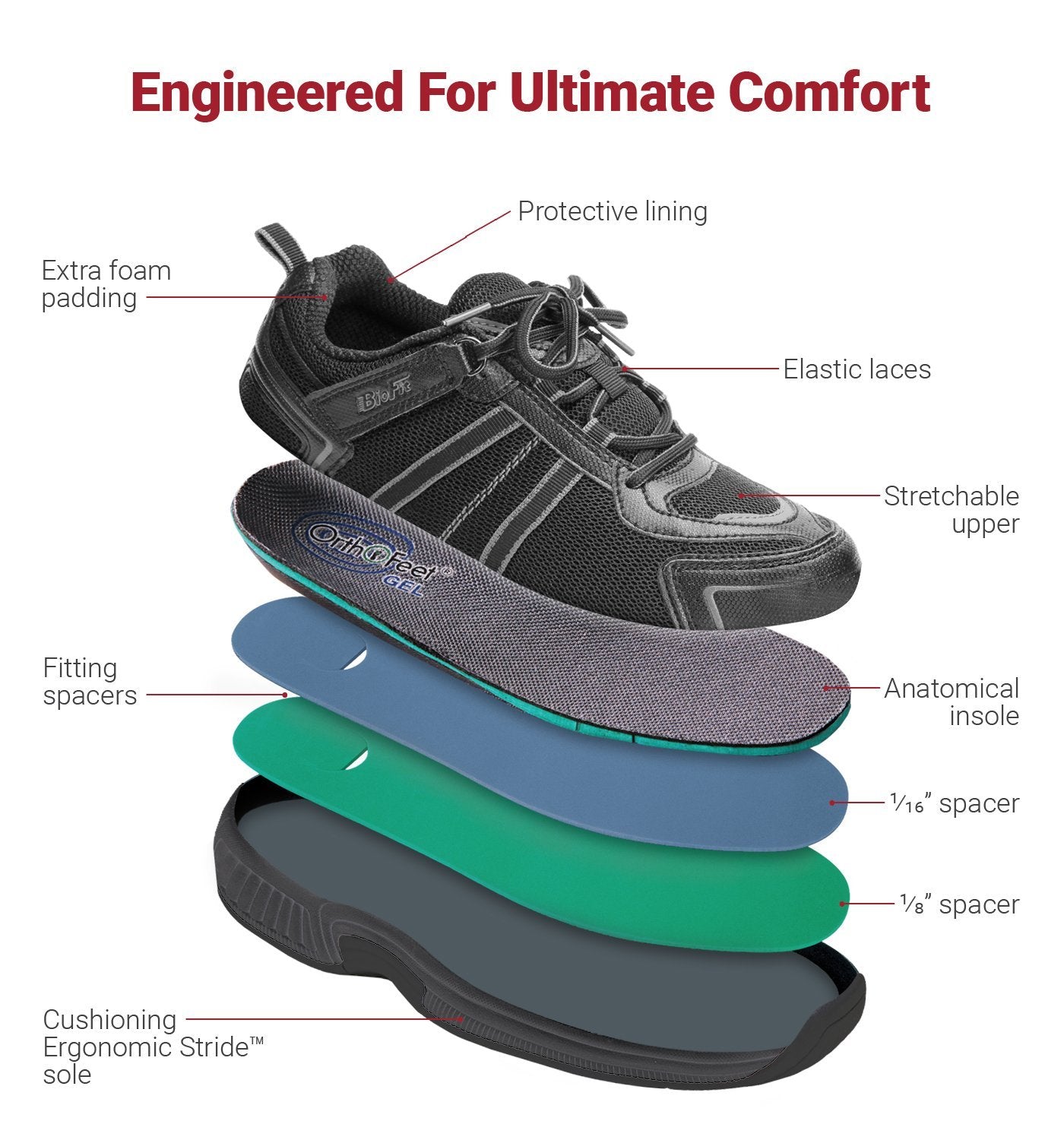 Monterey Bay-Black, Tie-Less Lace-abc