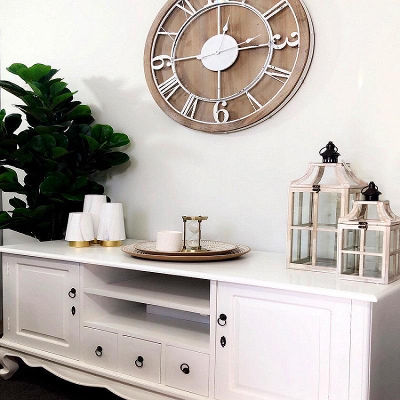 American Old West Black Wall Clock-abc