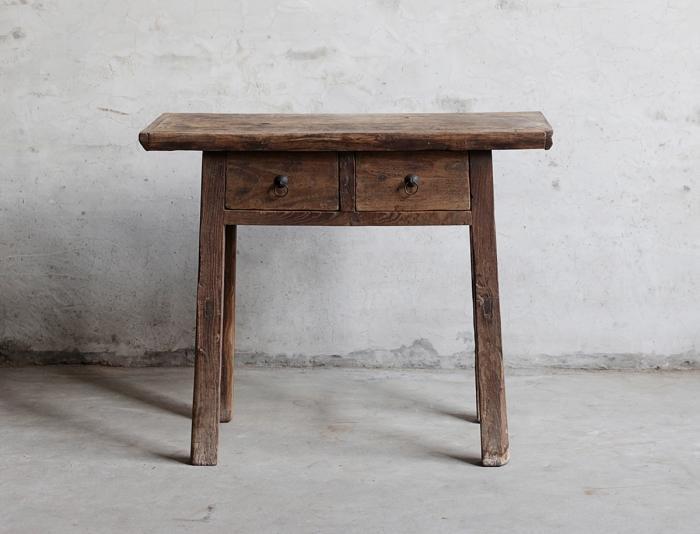 Shanxi Elm Side Table 101cm-abc