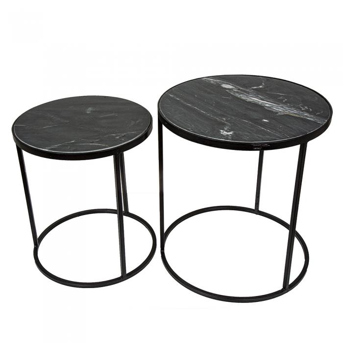 Alor Round Table Set/2 Blk-abc