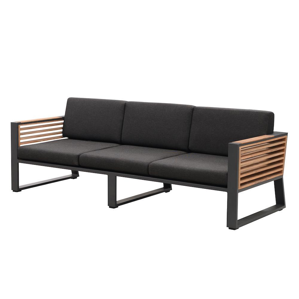 Caribbean Three Seat Sofa in Charcoal-abc