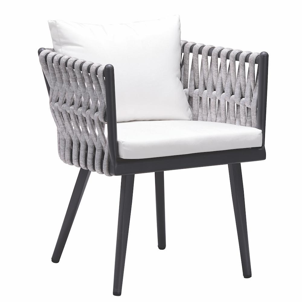 Crown Dining Arm Chair in Charcoal-abc