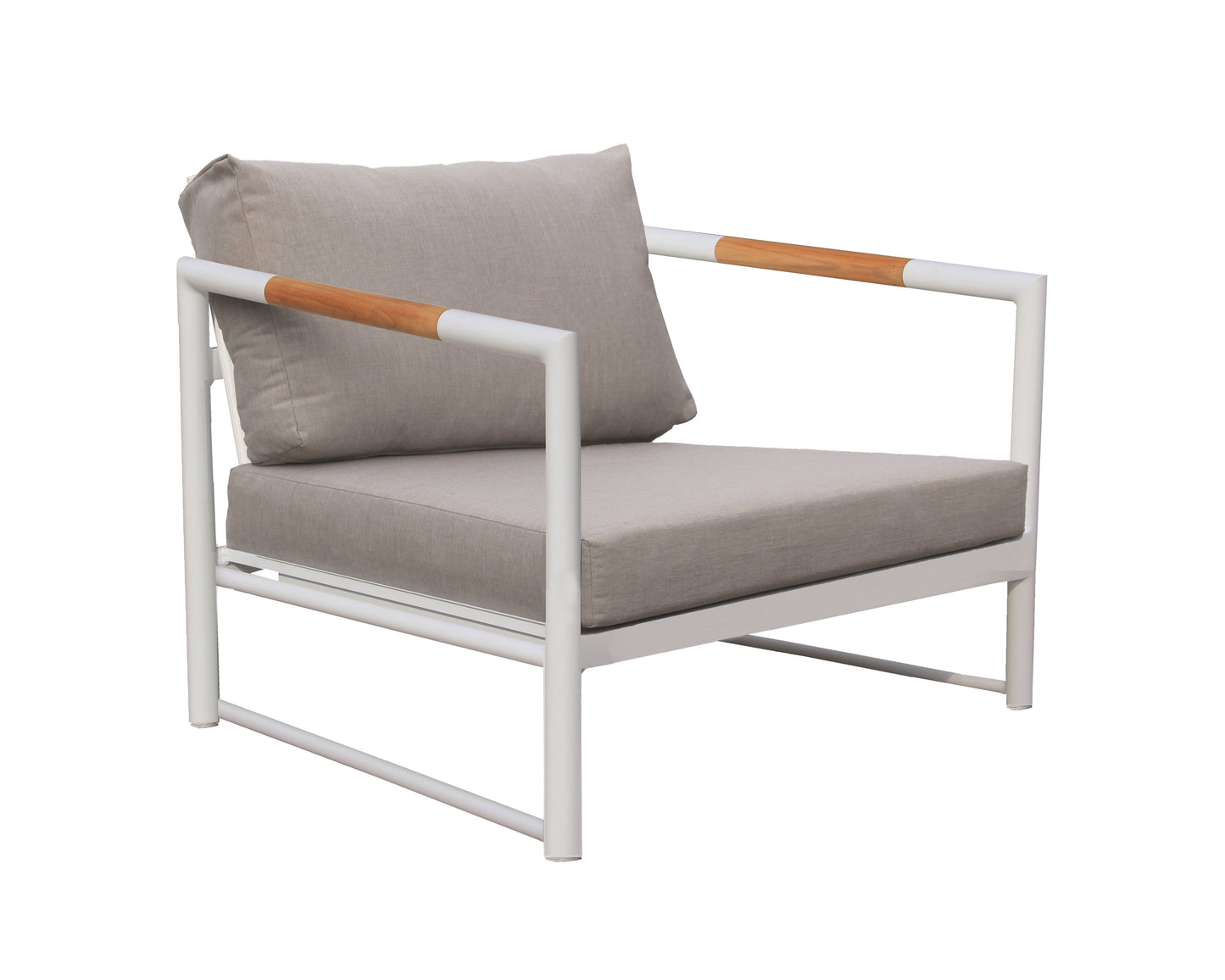 Monaco Club Chair in White-abc