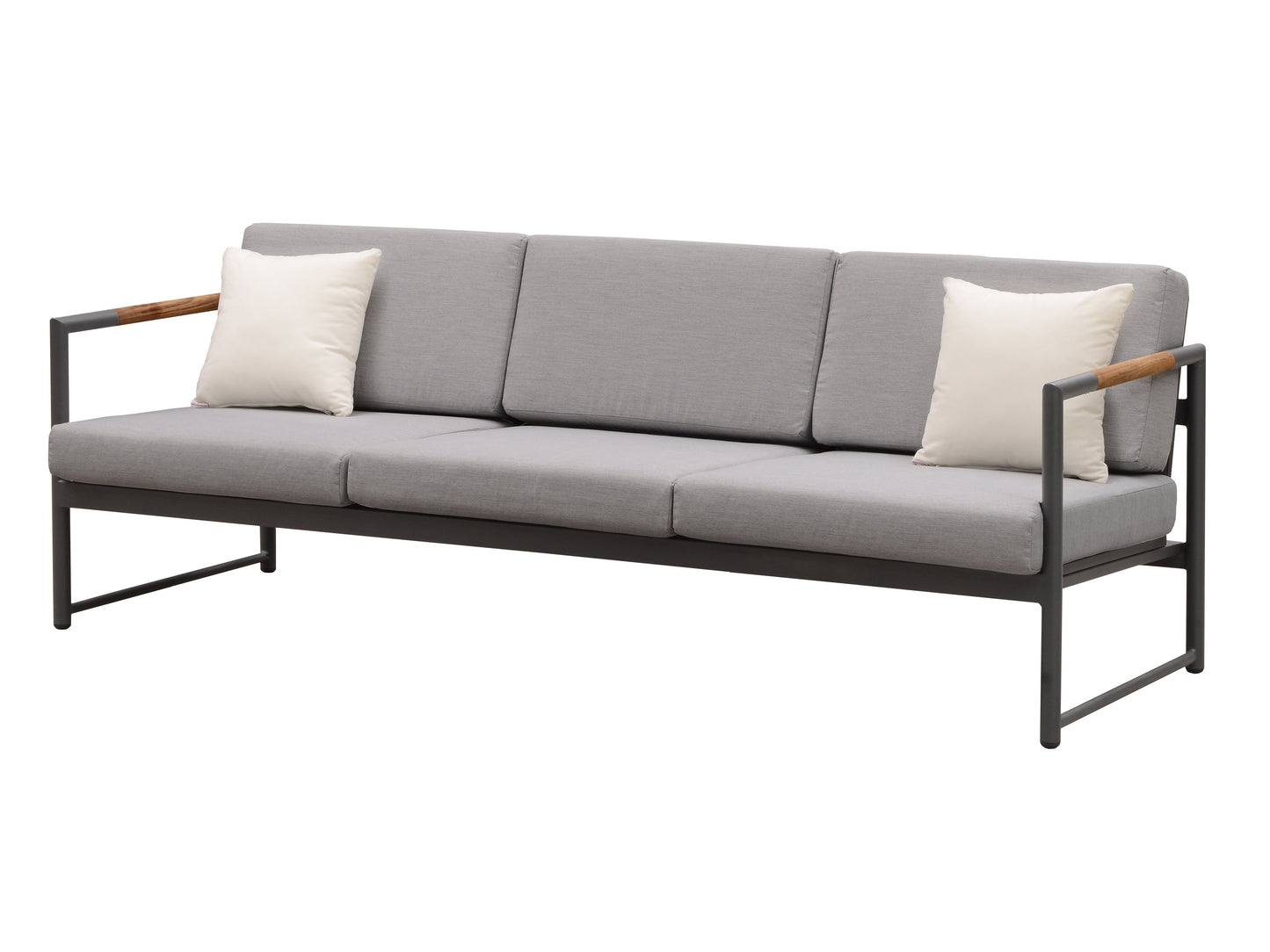 Monaco Three Seat Sofa in Charcoal-abc