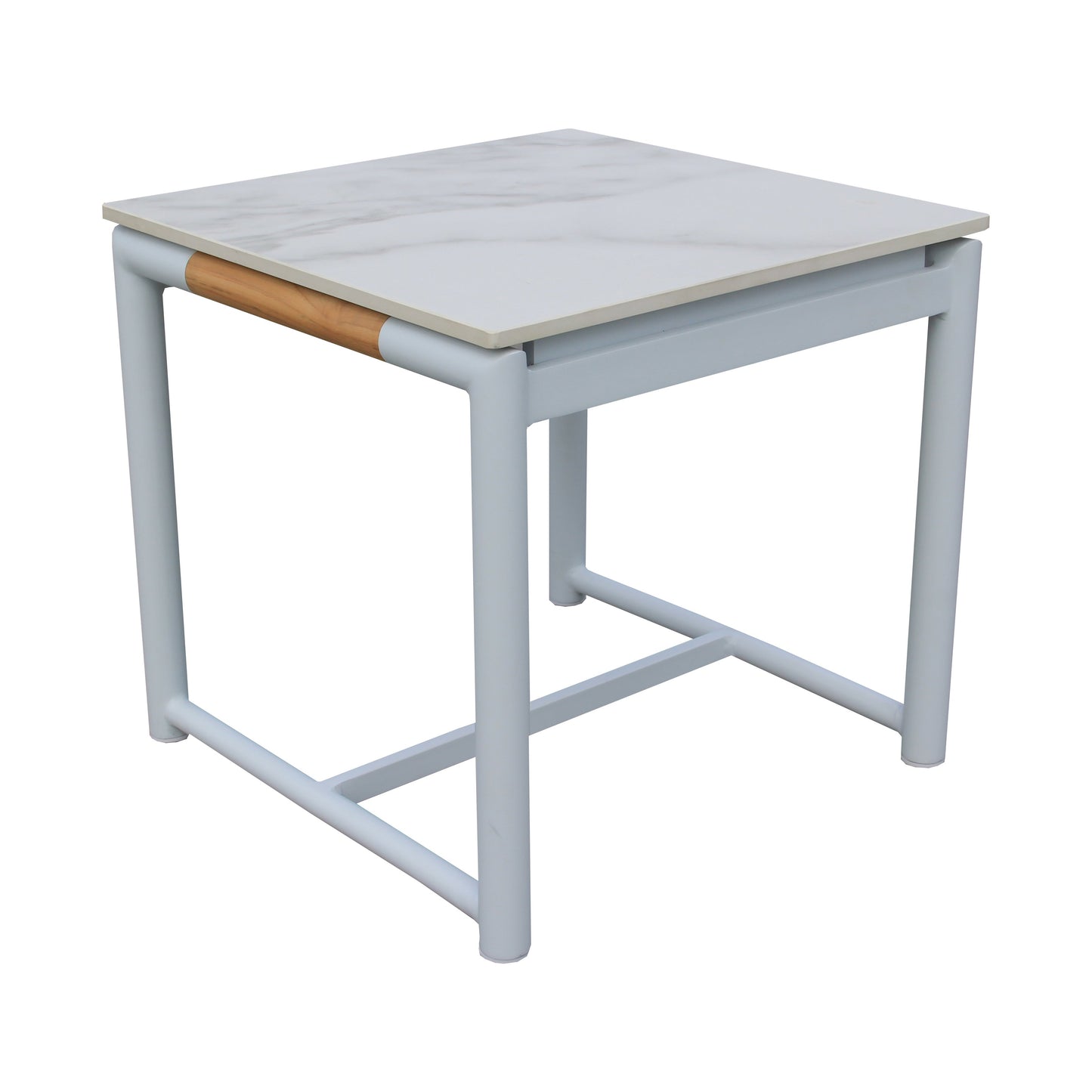 Monaco End Table in White-abc